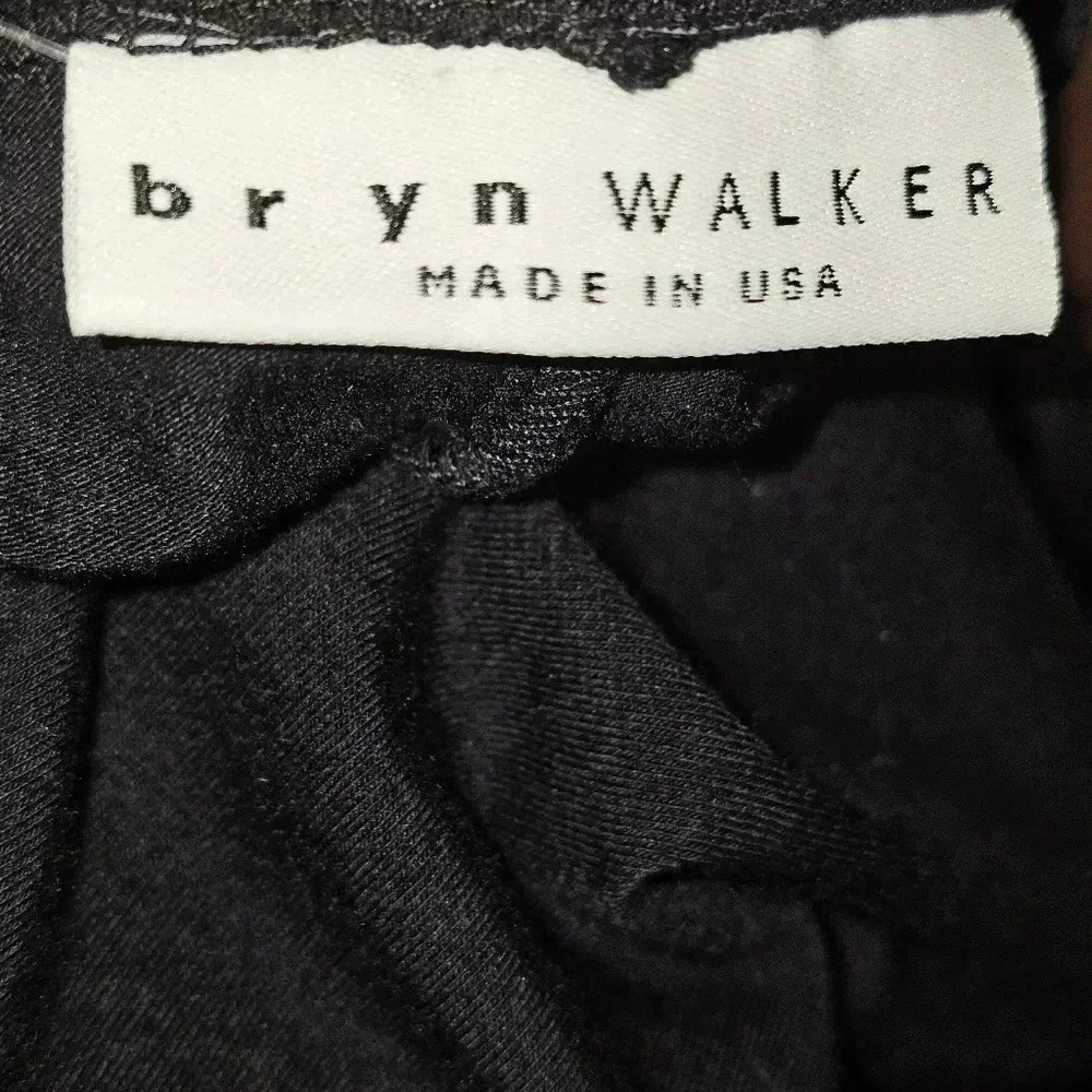 Bryn Walker V Neck‎ Tie Back Sheath Black Dress Lagen Look SZ XS USA - Picture 14 of 14